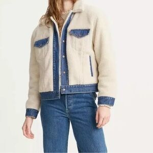 Levi's Ex Bf Pieced Sherpa Trucker Jacket
